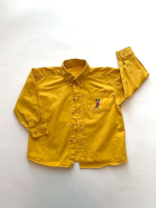 Vintage St Michael yellow Mickey Mouse shirt Age 3-4y