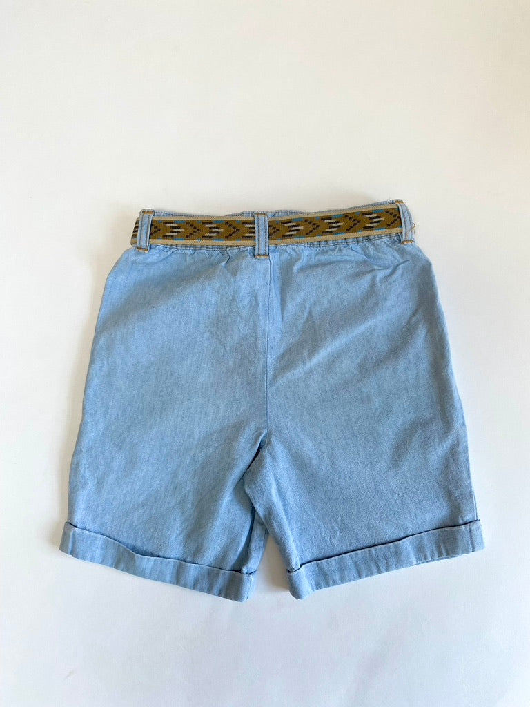 Vintage denim shorts with belt Age 3-4y