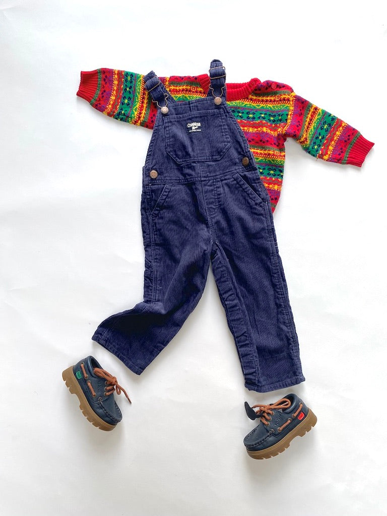 Navy Oshkosh cord dungarees Age 18M