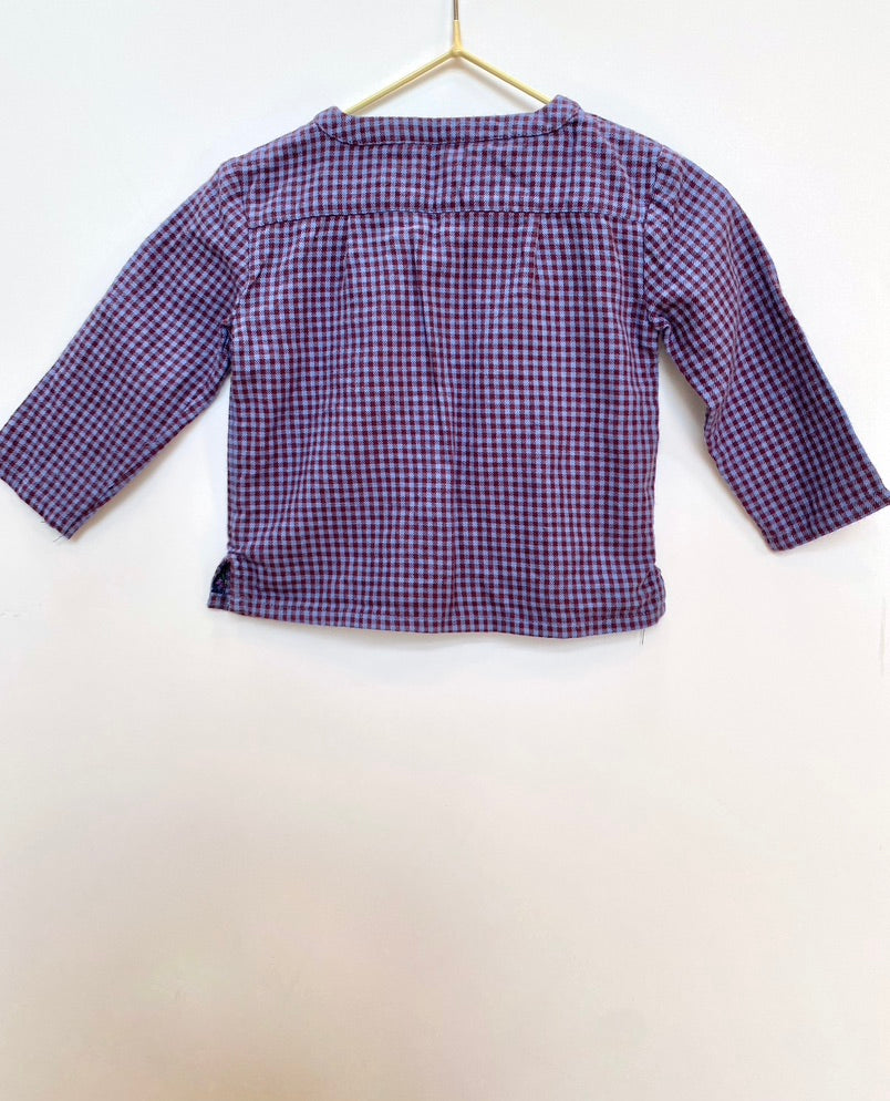Liberty London gingham shirt Age 6M