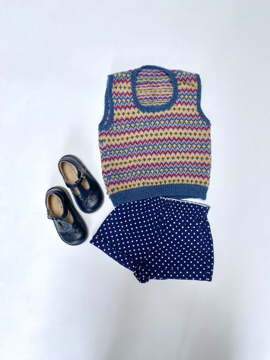 Hand knitted fair isle jumper Age 12-24m