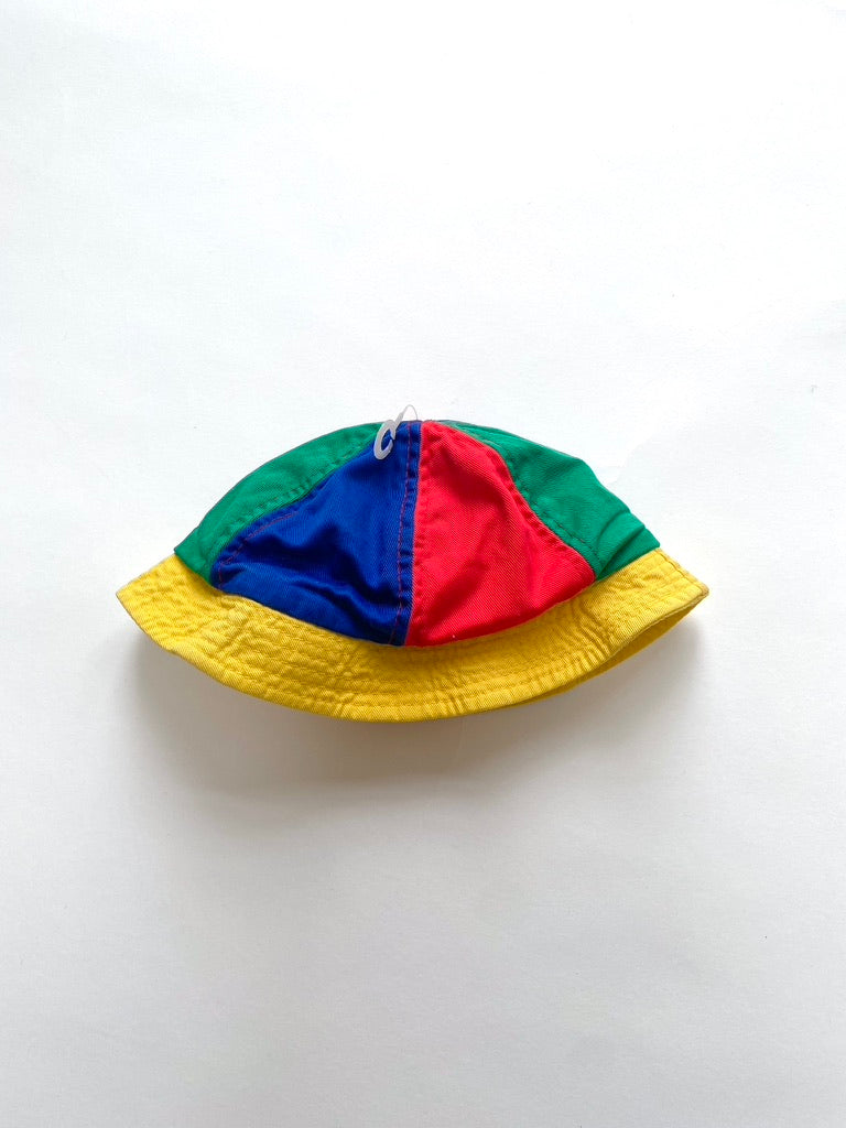 Brand new vintage colourful bucket hat age 0-6m