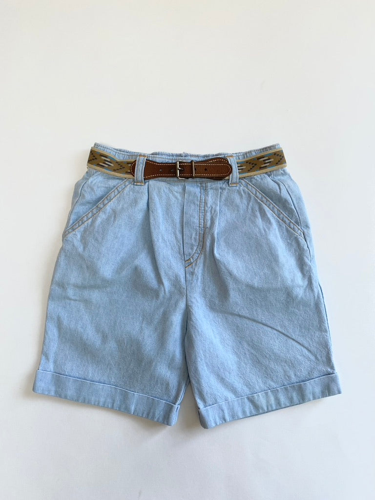 Vintage denim shorts with belt Age 3-4y