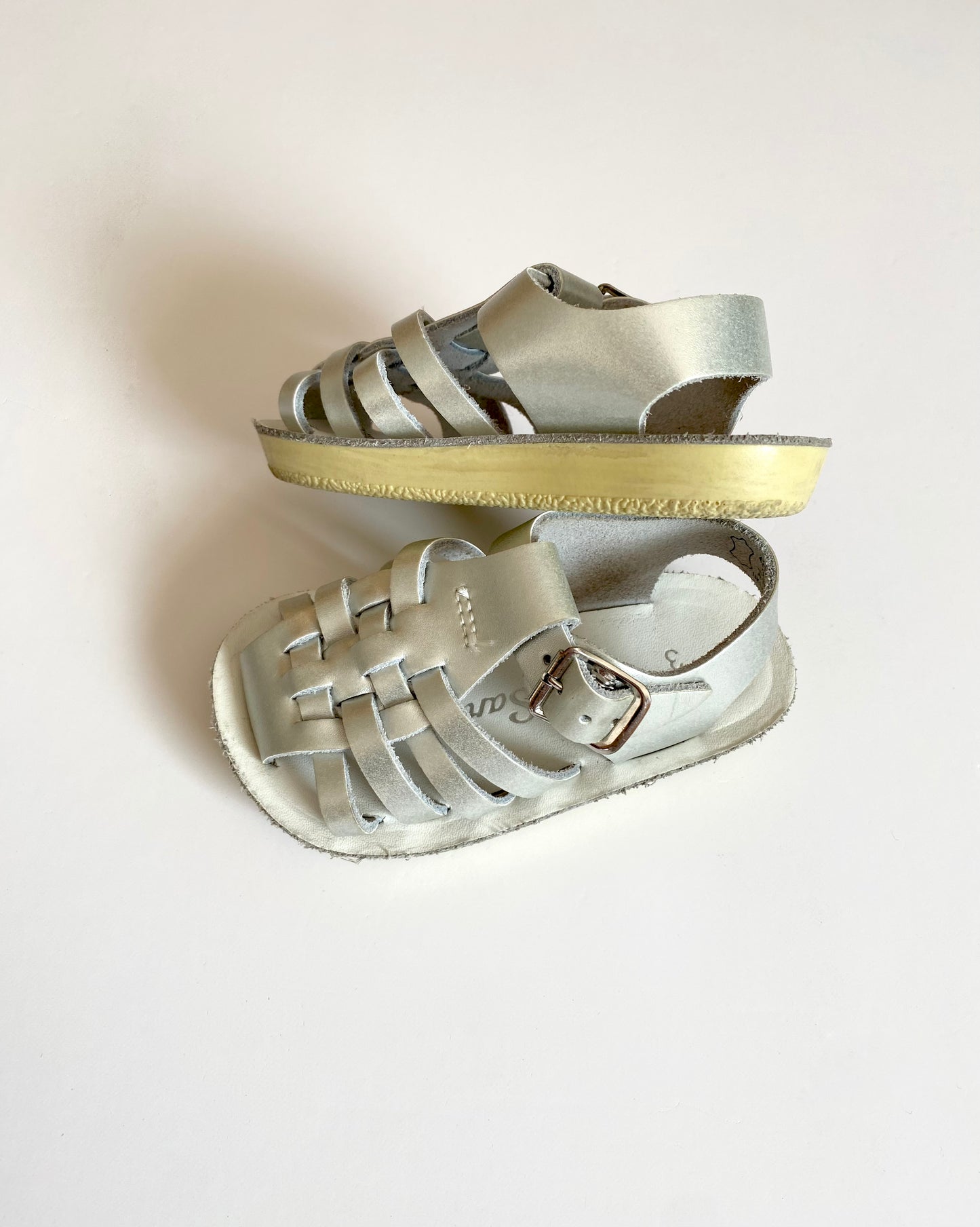 Sunsan silver sandals Size 3
