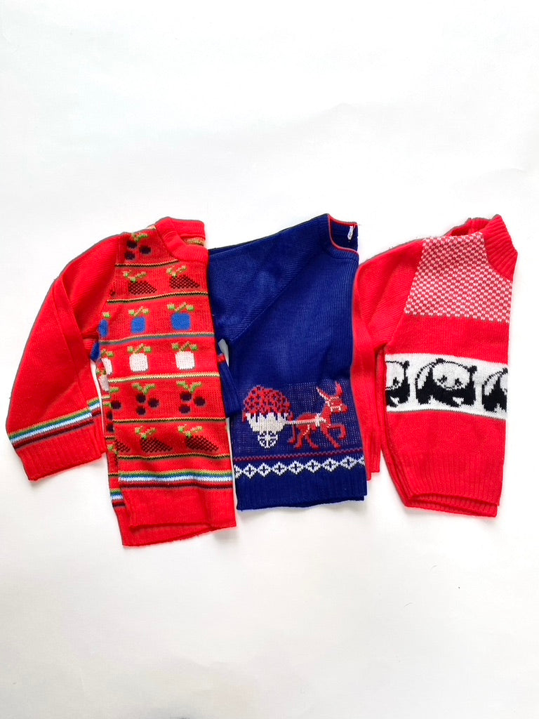 Rare 1960s Vintage St Michael donkey jumper Age 18-24m