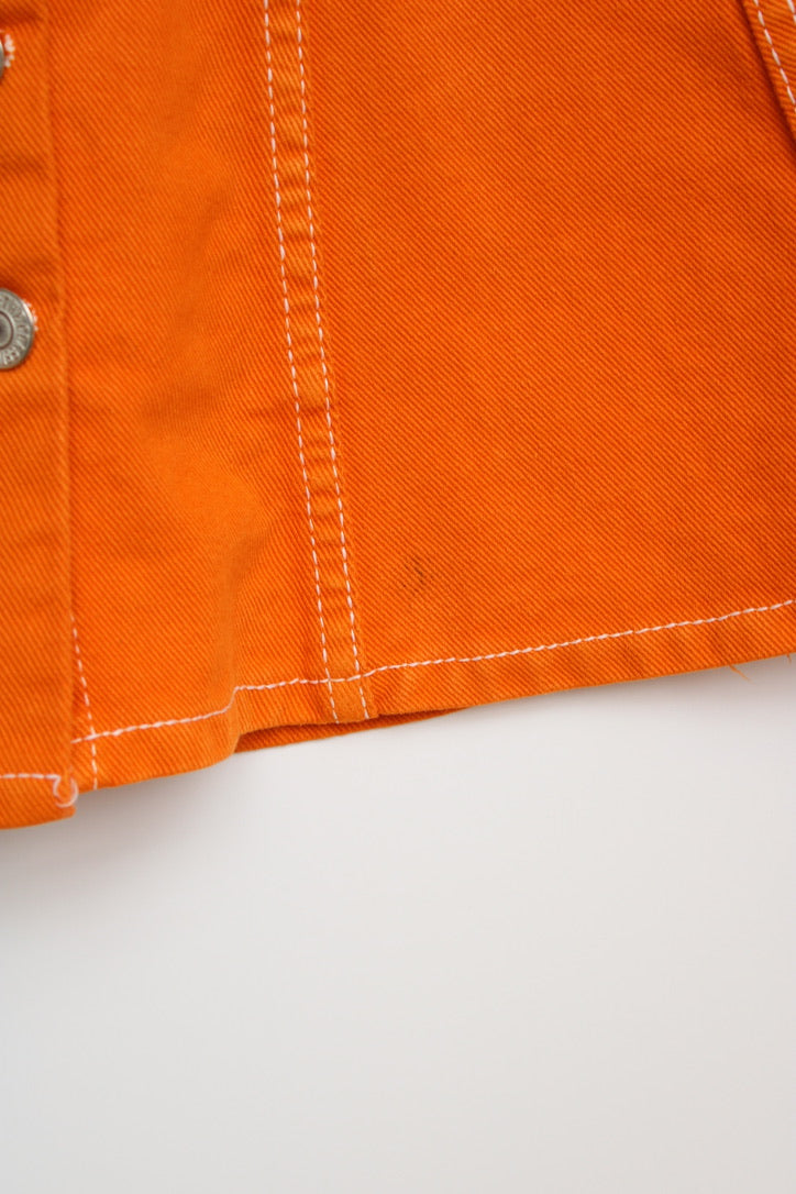 Vintage orange mini skirt Age 7Y