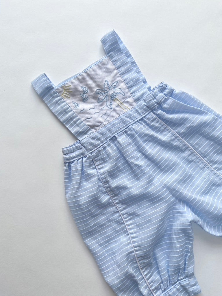 Vintage palm tree holiday romper Age 6m