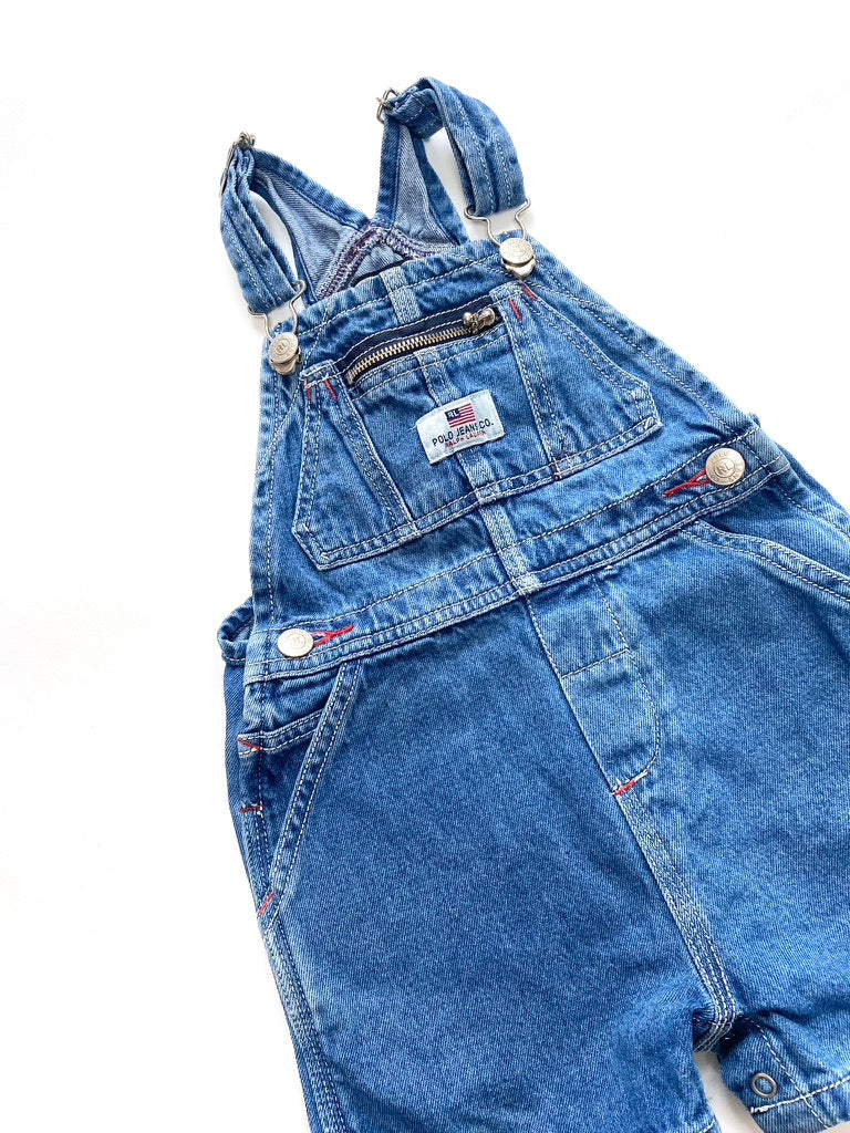 Vintage Ralph Lauren Polo Shortalls Age 12-18m