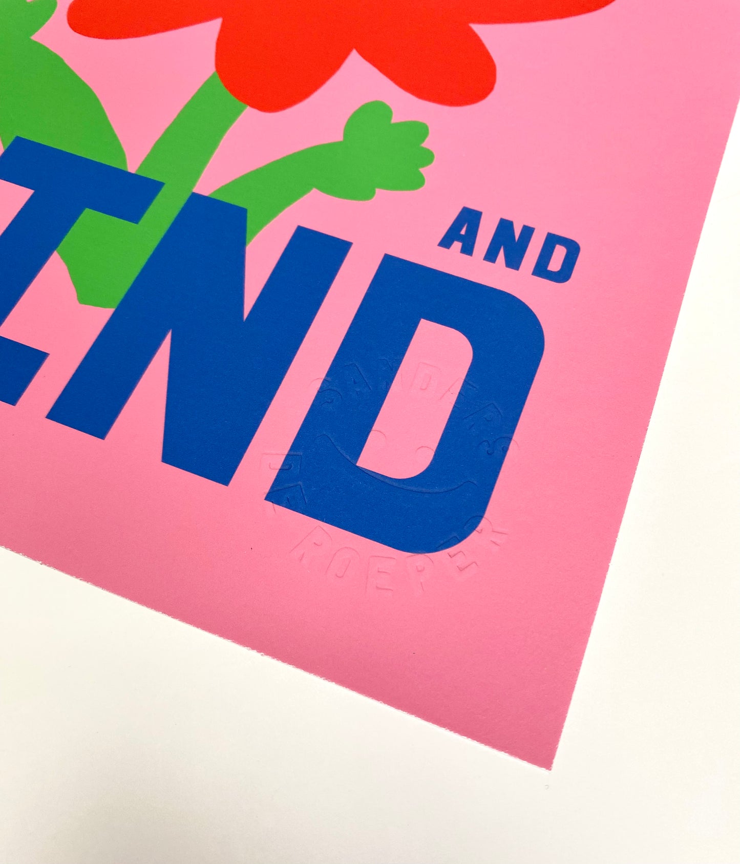 I am loving and kind A4 print