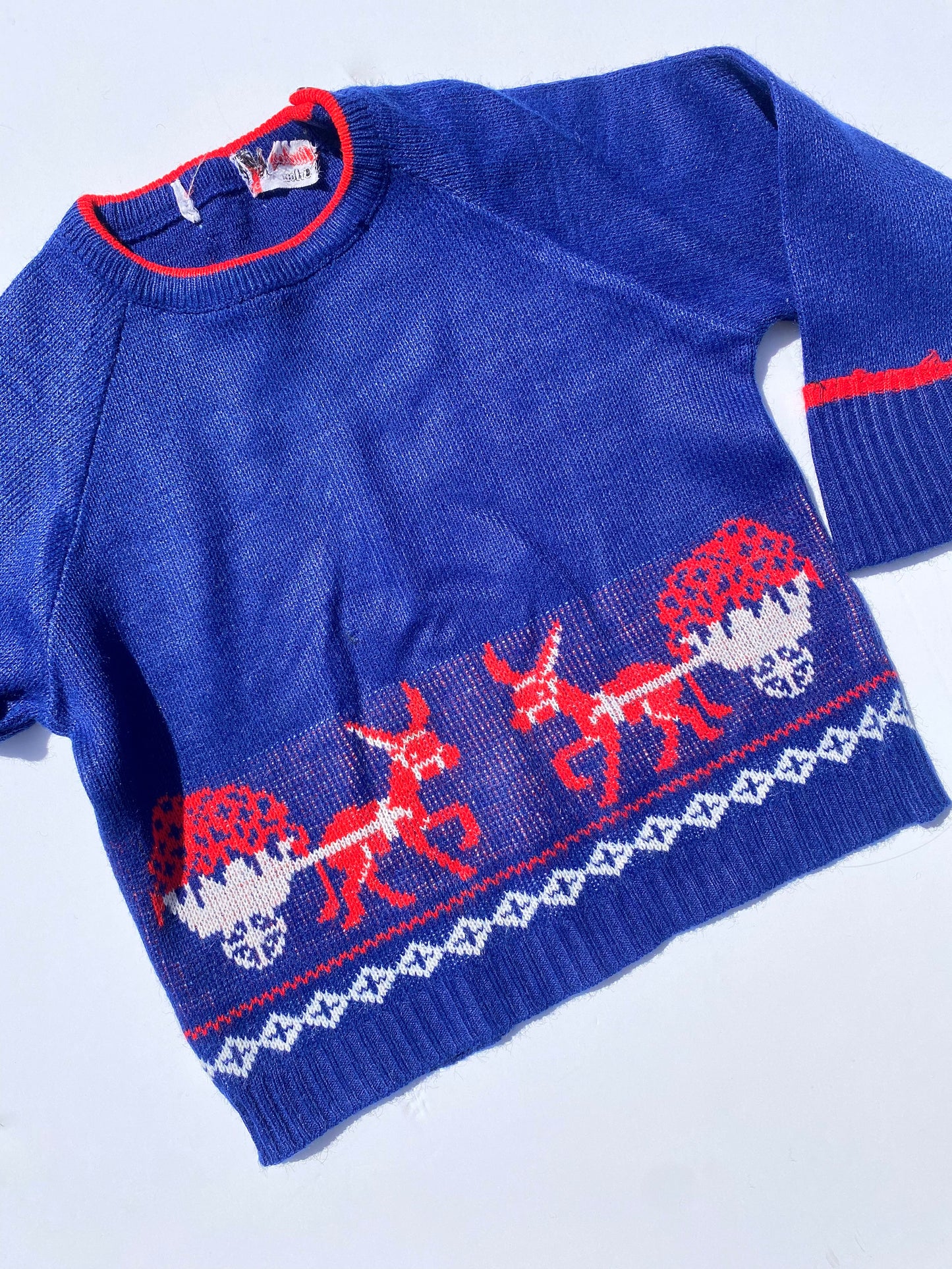 Rare 1960s Vintage St Michael donkey jumper Age 18-24m