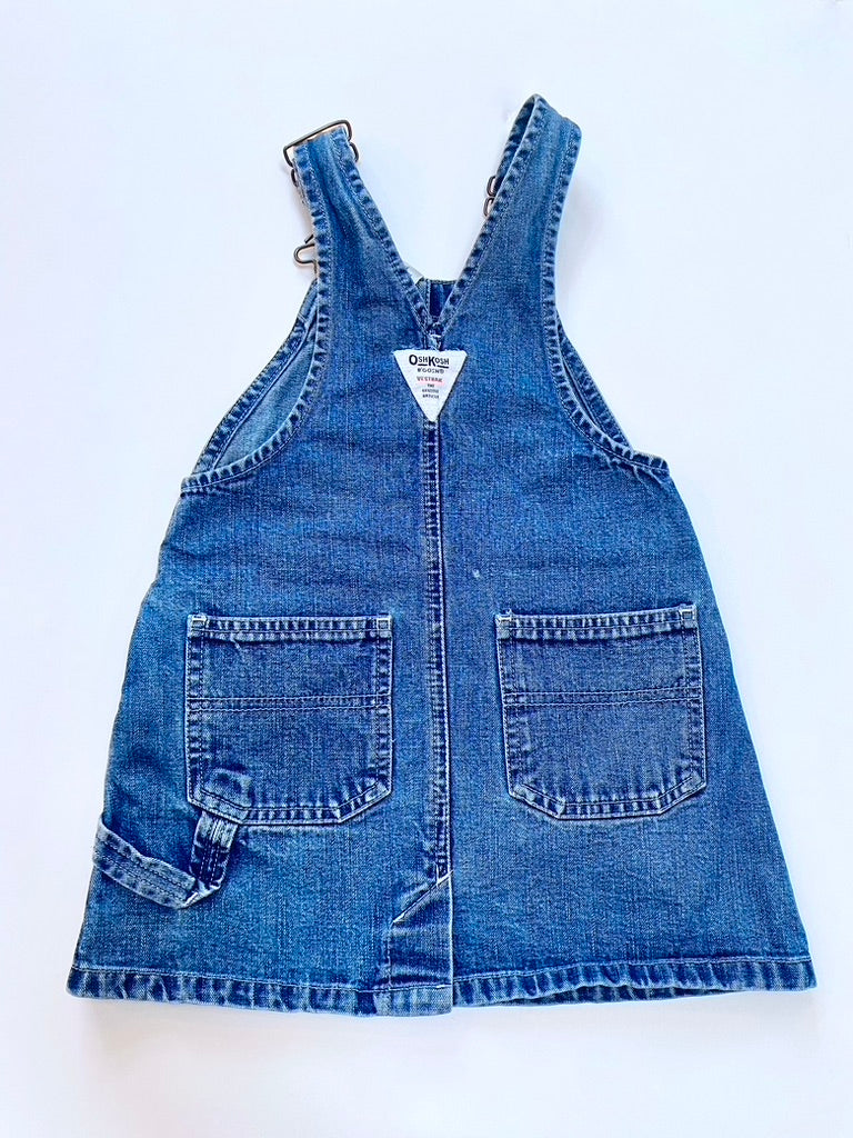 Vintage Oshkosh denim pinafore dress Age 3y