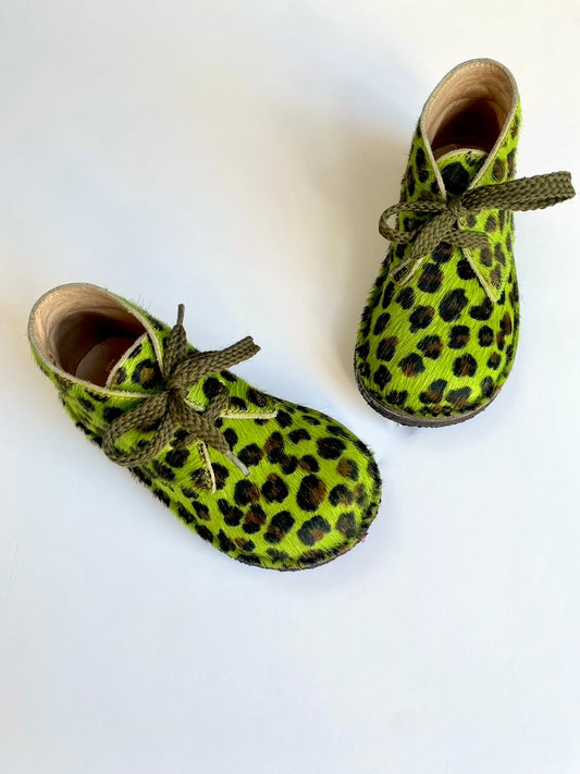 Leopard print boots Size 7