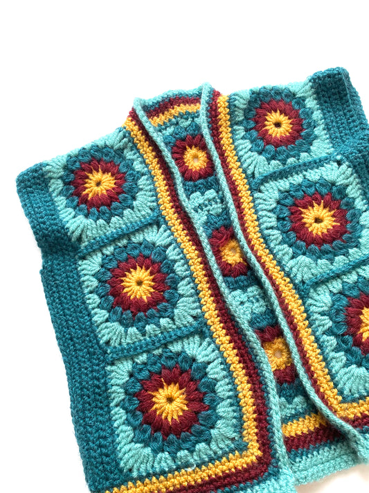 Amazing crochet waistcoat age 3-4y