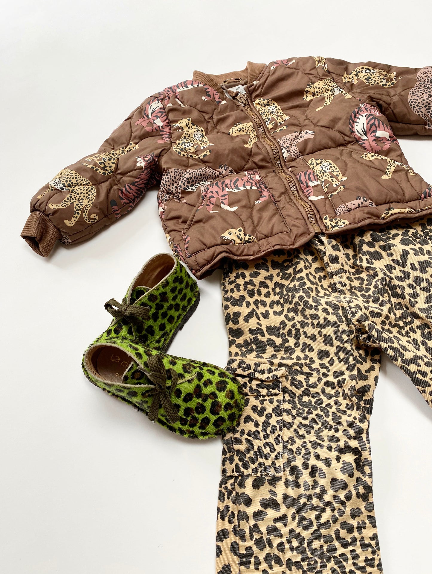 Animal print puffer Age 2-4Y