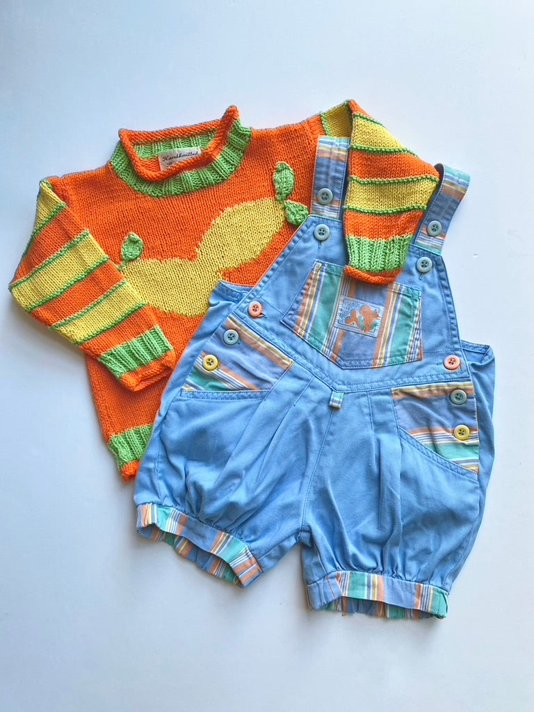 Hand knitted lemon jumper Age 12-24m