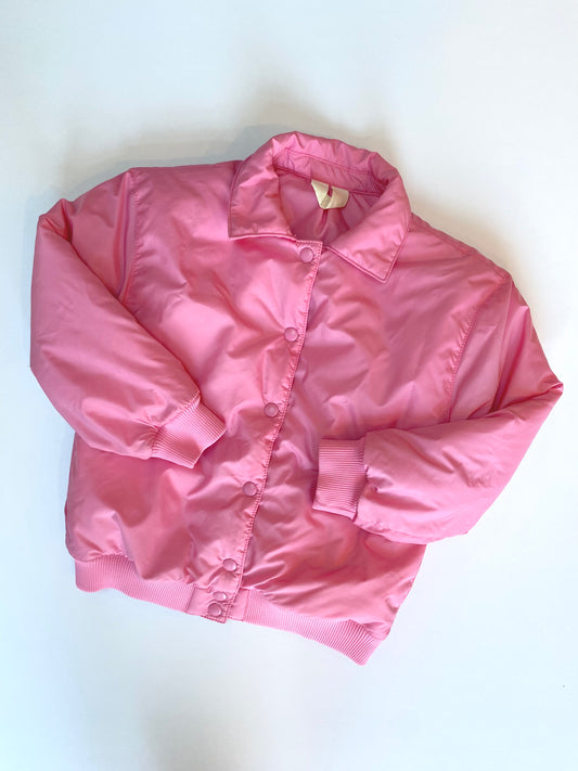 Pink Arket varsity jacket Age 7-8Y