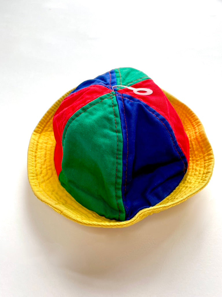 Brand new vintage colourful bucket hat age 0-6m