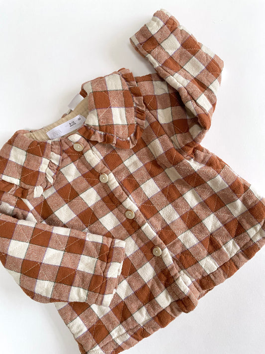 Gingham quilted Jacket Age 9-12M