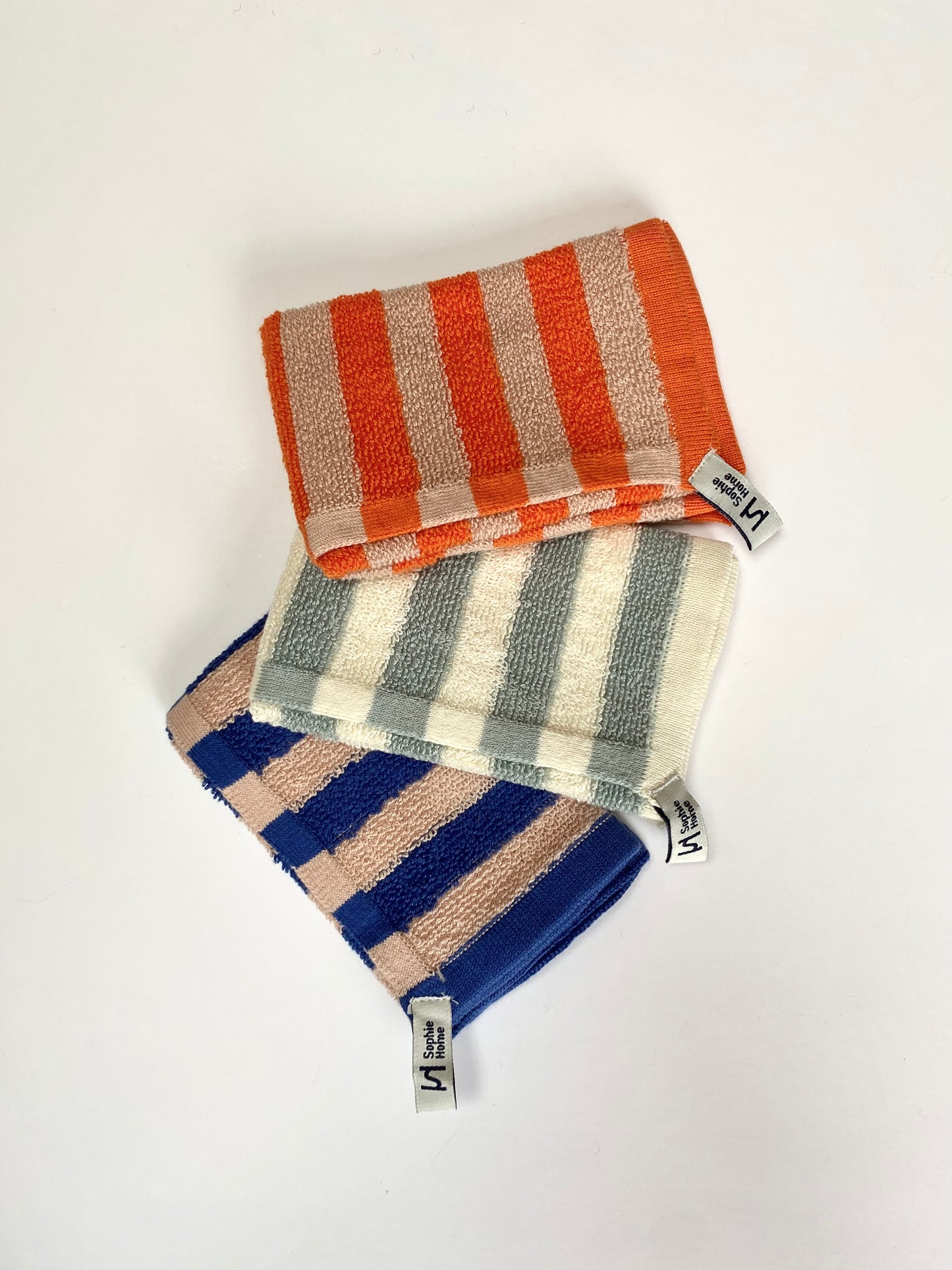Striped Terry Washcloths
