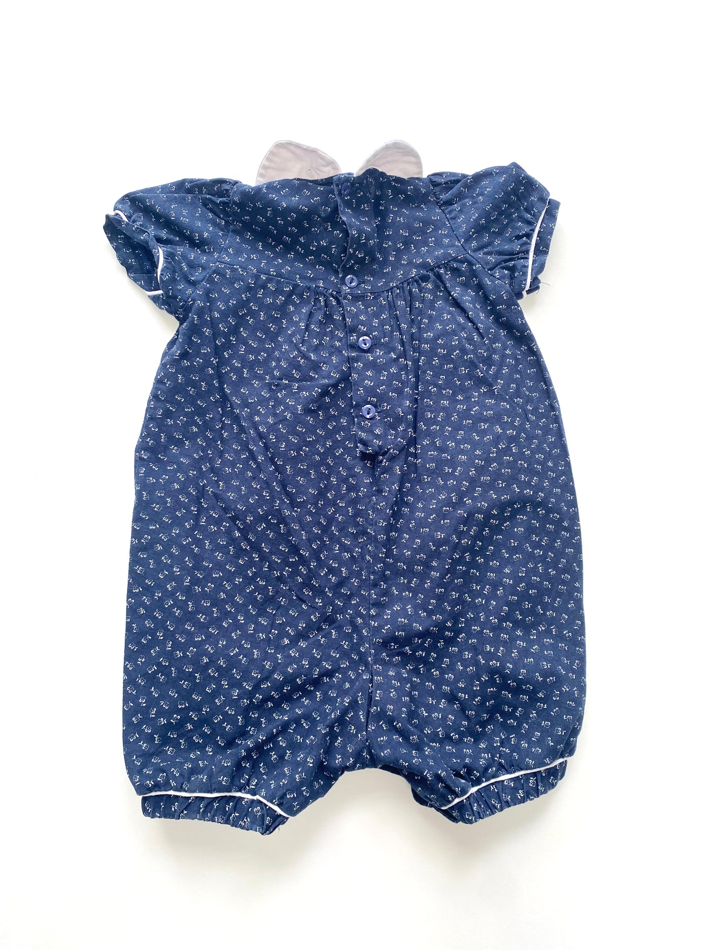 Vintage French Galleries Lafayette ditsy romper age 3-6m
