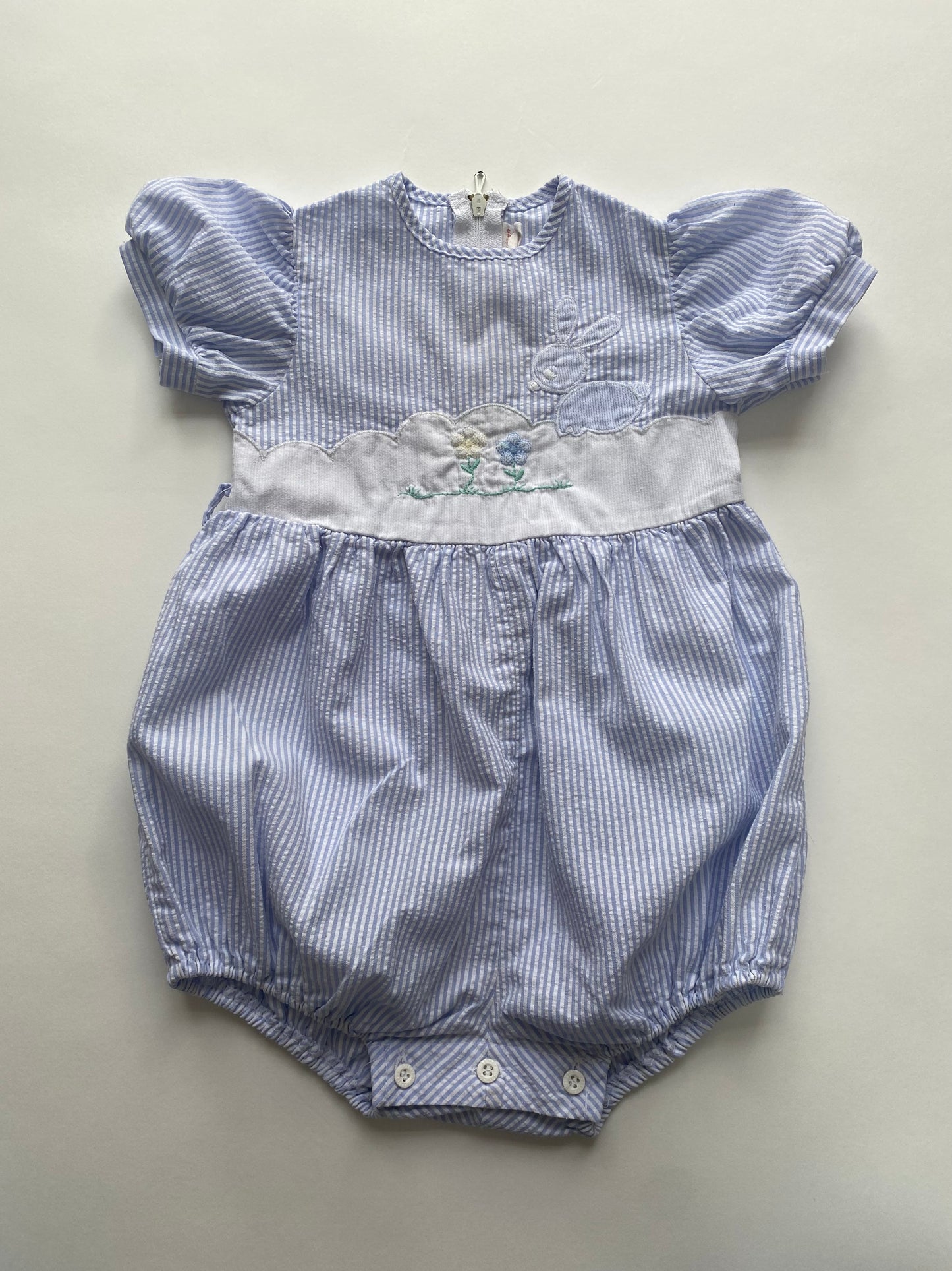 Vintage french Easter bunny romper age 6-12m
