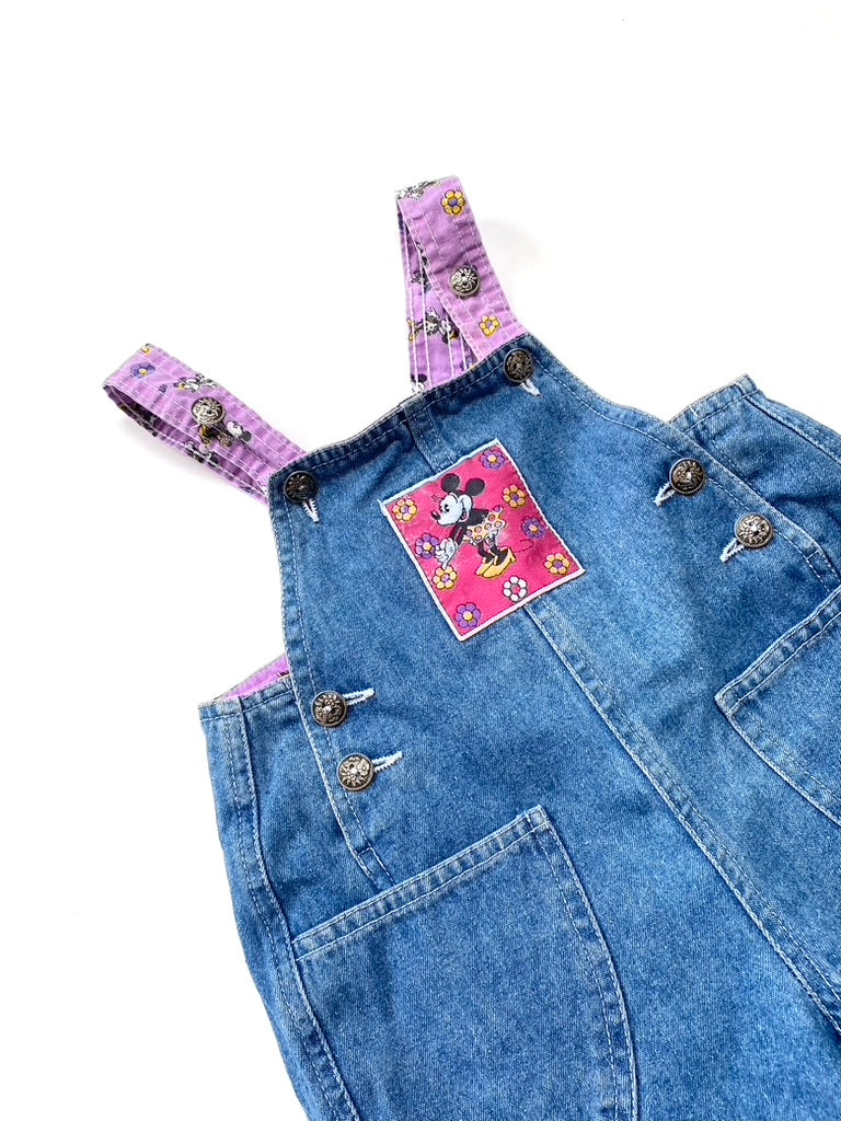 Vintage minnie mouse denim dungarees Age 6-12m