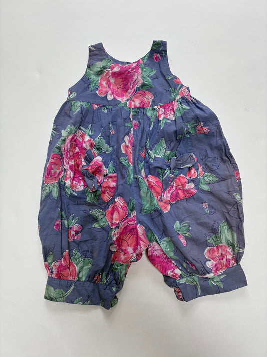 Vintage Laura Ashley floral romper size 12-18m