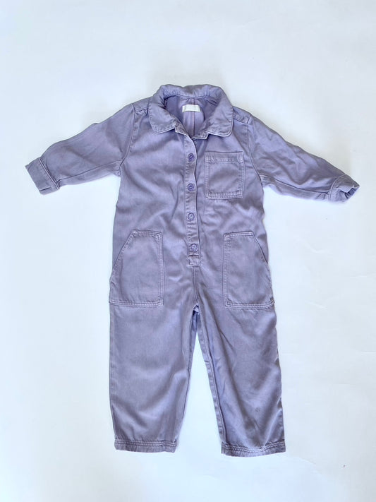 Arket lilac boilersuit age 2-4y
