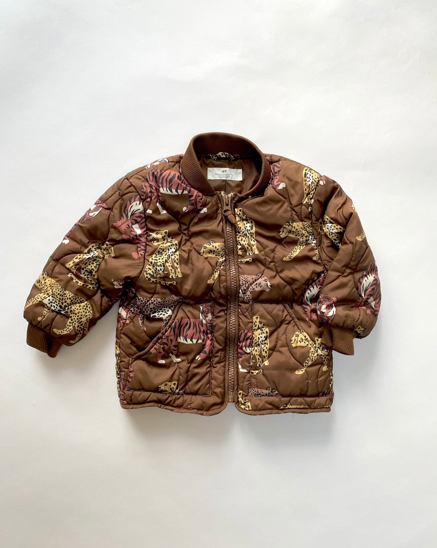 Animal print puffer Age 2-4Y
