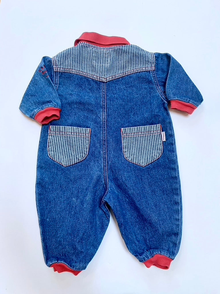 Vintage Trader denim romper age 3-6m