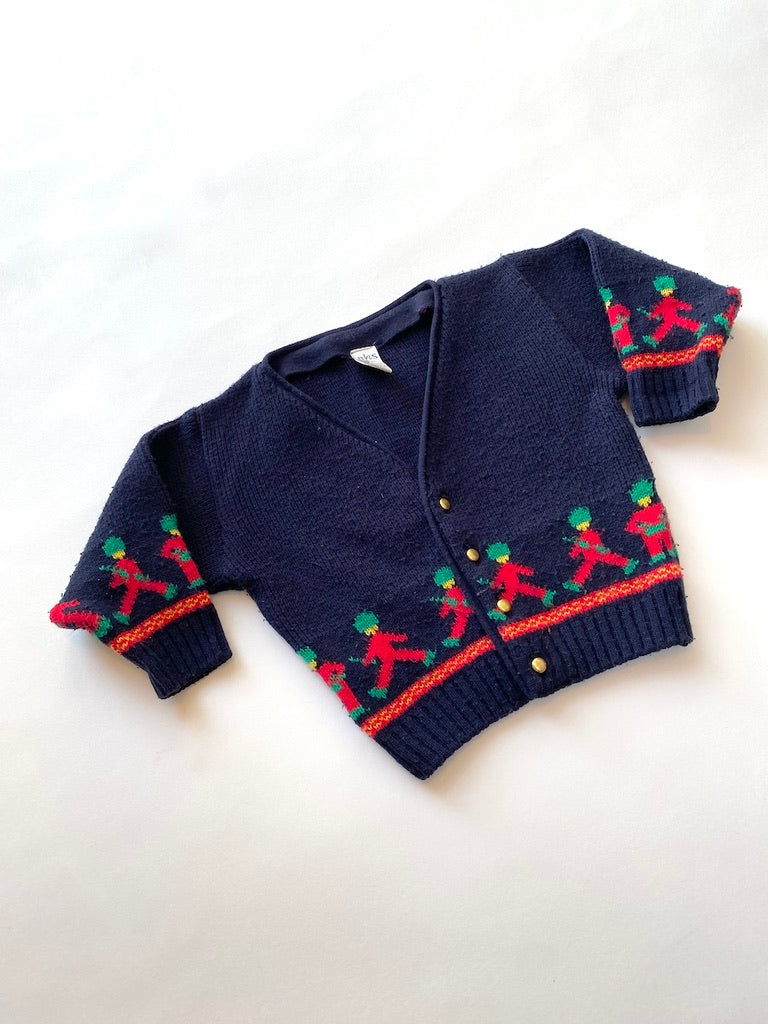 Vintage festive cardigan age 2-3y