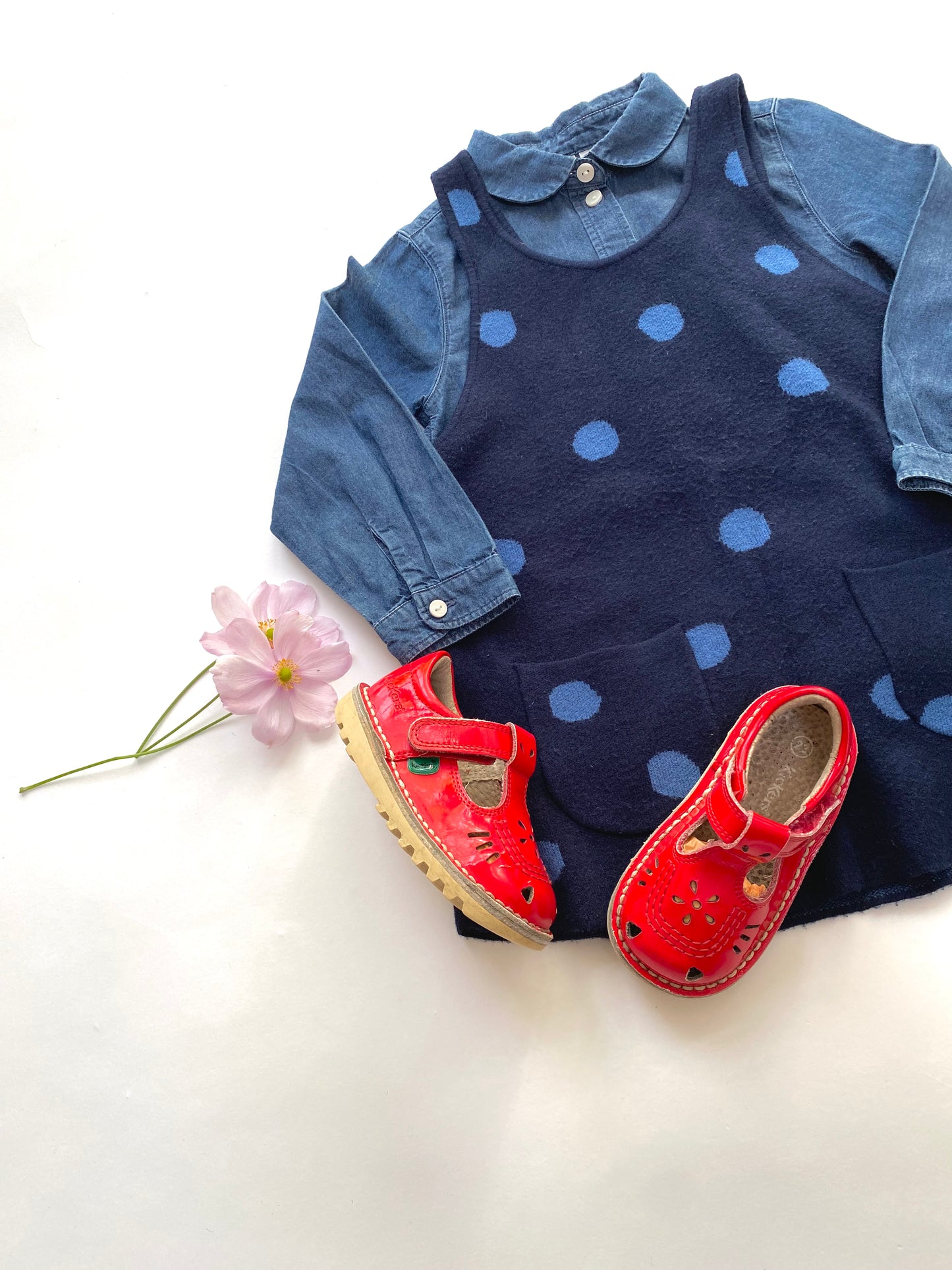 Red Patent T Bar Kickers Size 6