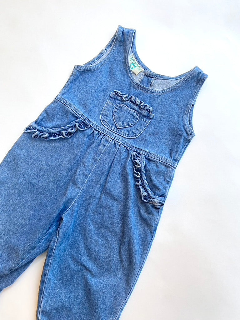 vintage cloth kits denim dungarees age 3-5y