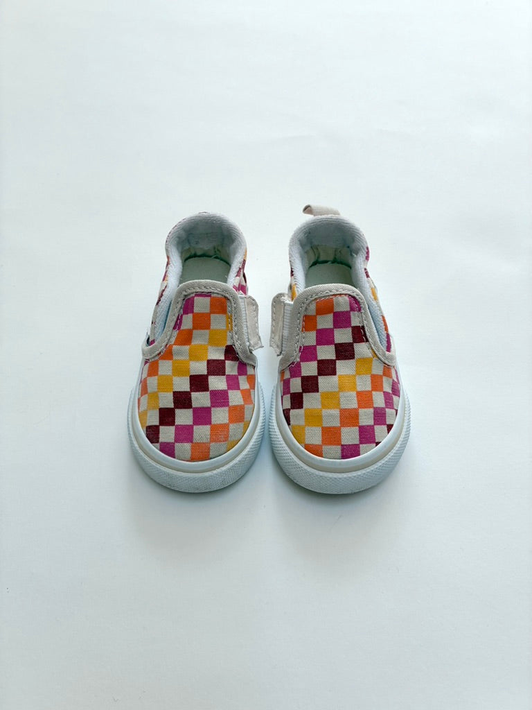 Pink and orange vans size 4