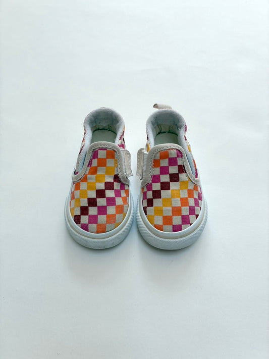 Pink and orange vans size 4