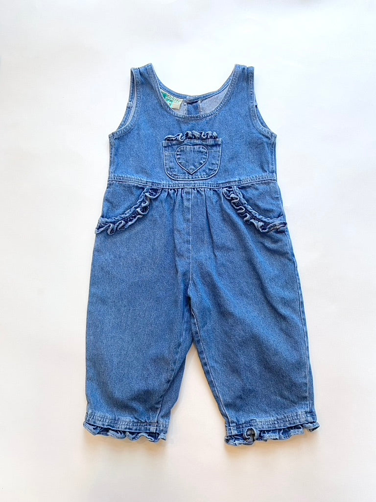 vintage cloth kits denim dungarees age 3-5y