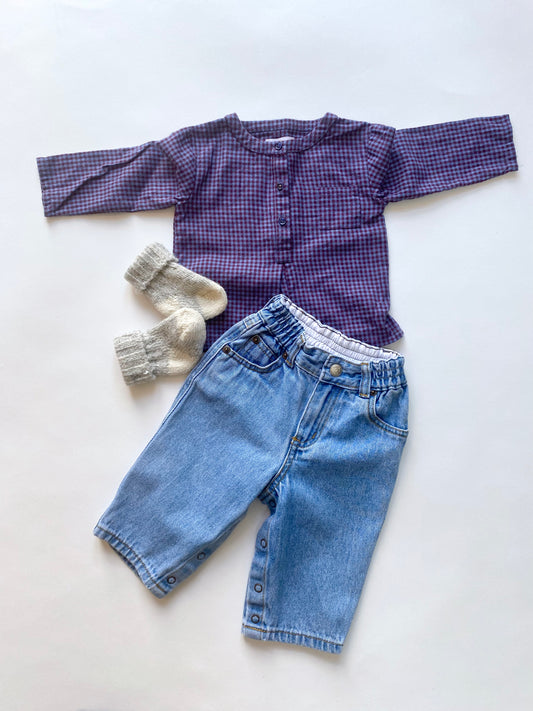 Liberty London gingham shirt Age 6M