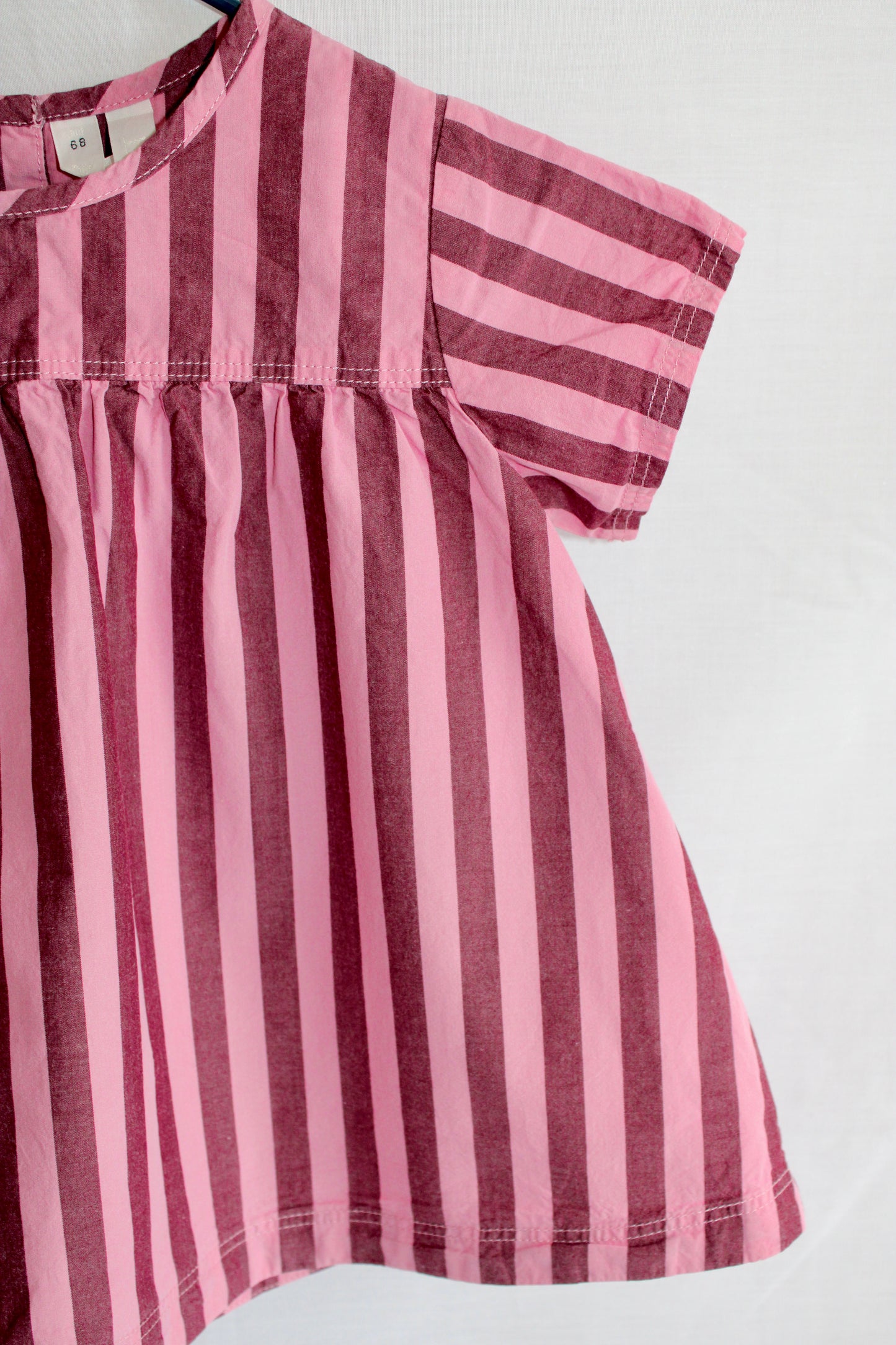 Arket candy stripe cotton dress Age 3-6m