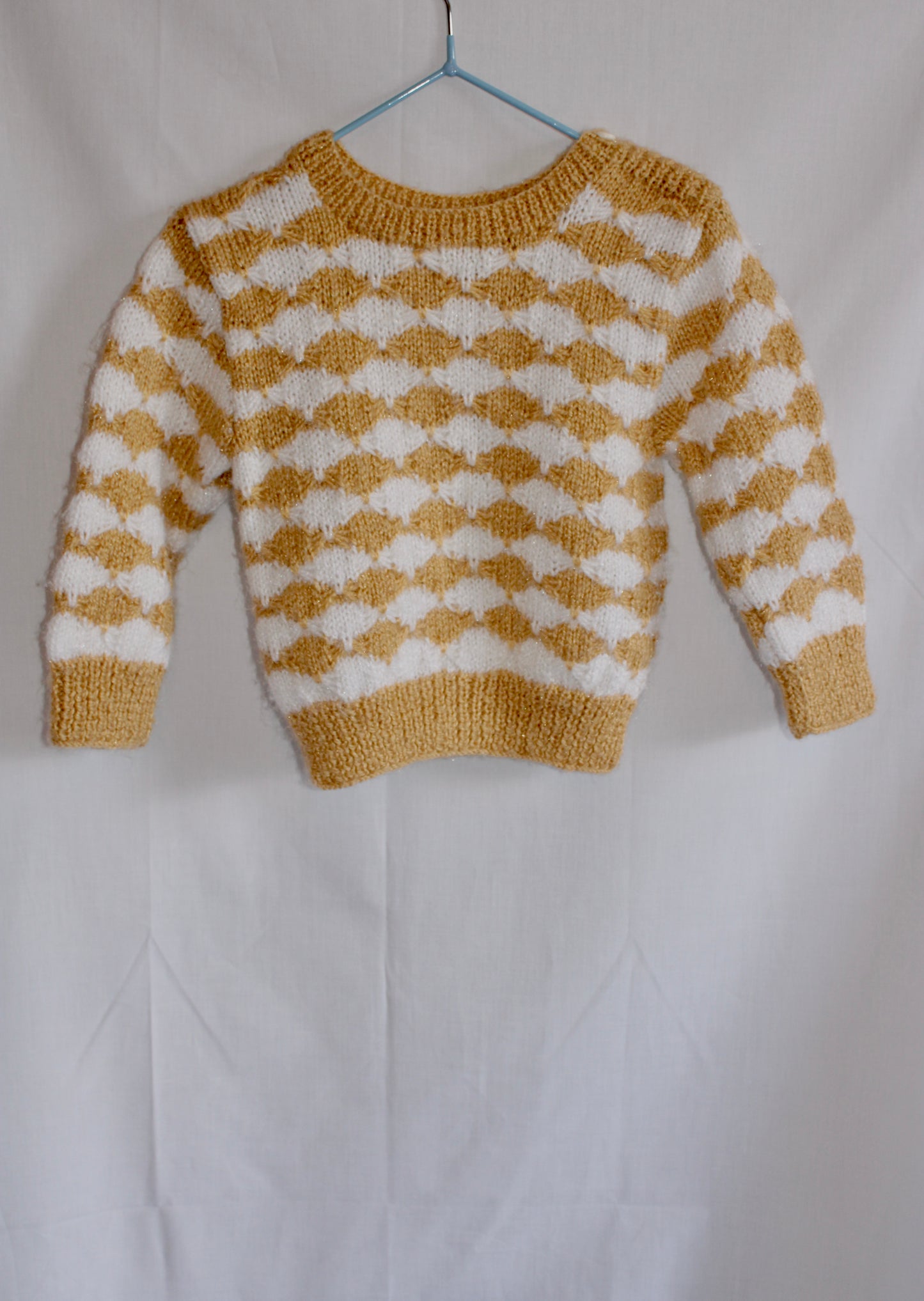 Mustard handknitted jumper Age 12-18M