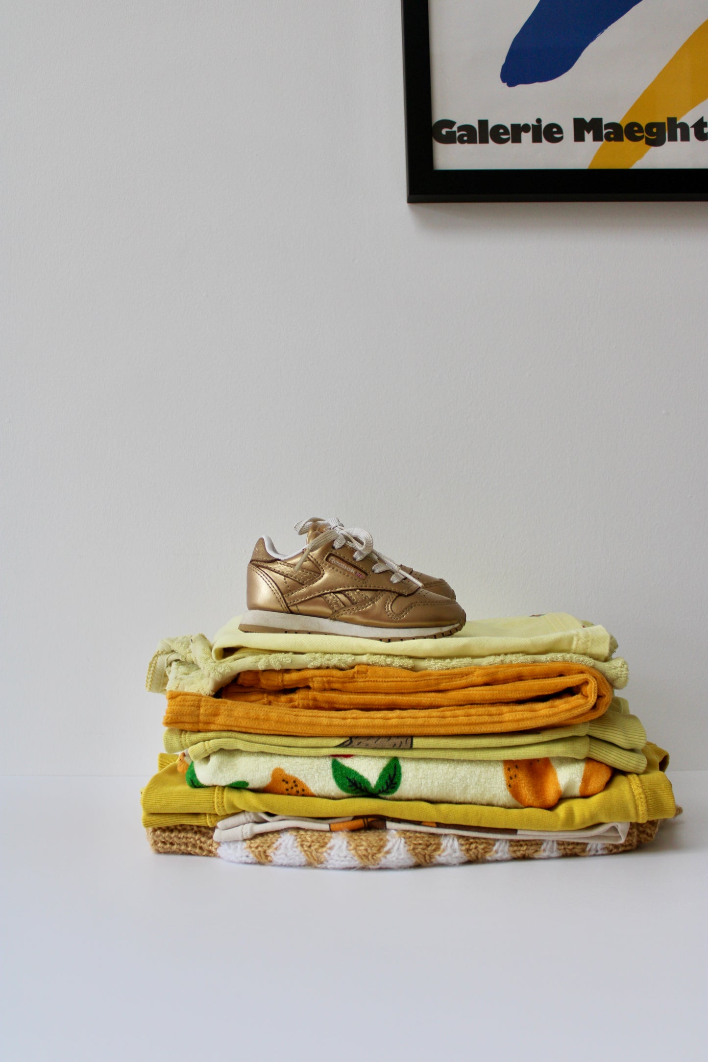 Mustard handknitted jumper Age 12-18M