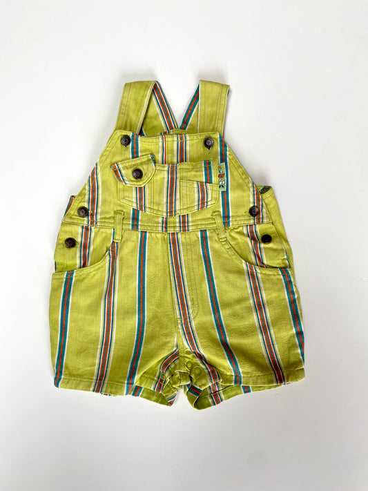 Vintage stripe shortalls Age 6-9M