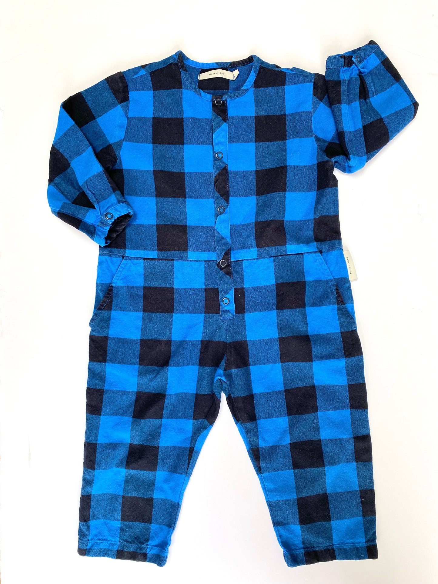Tiny Cottons check overalls Age 2Y