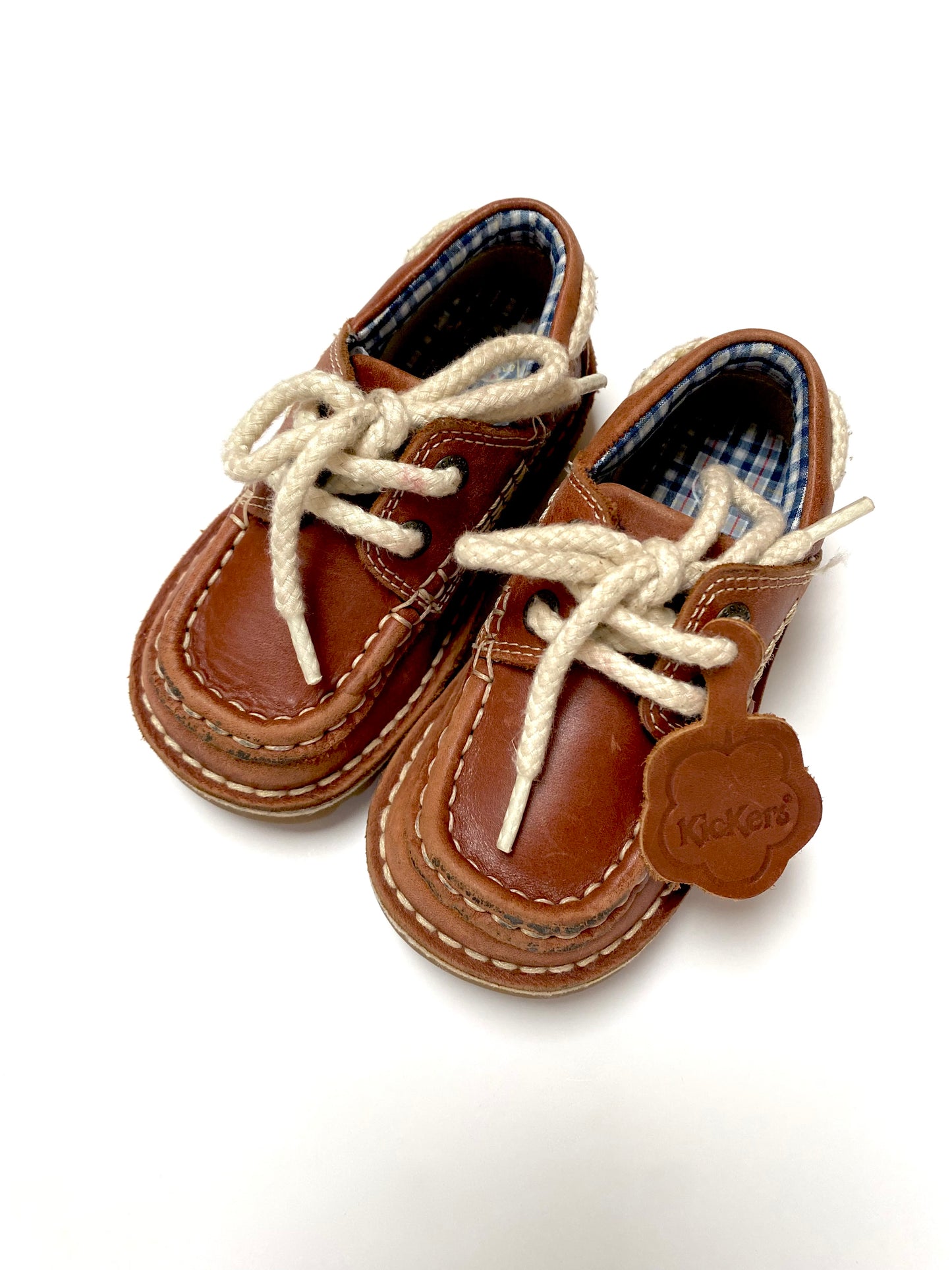 Kickers brown deck shoes Size 7