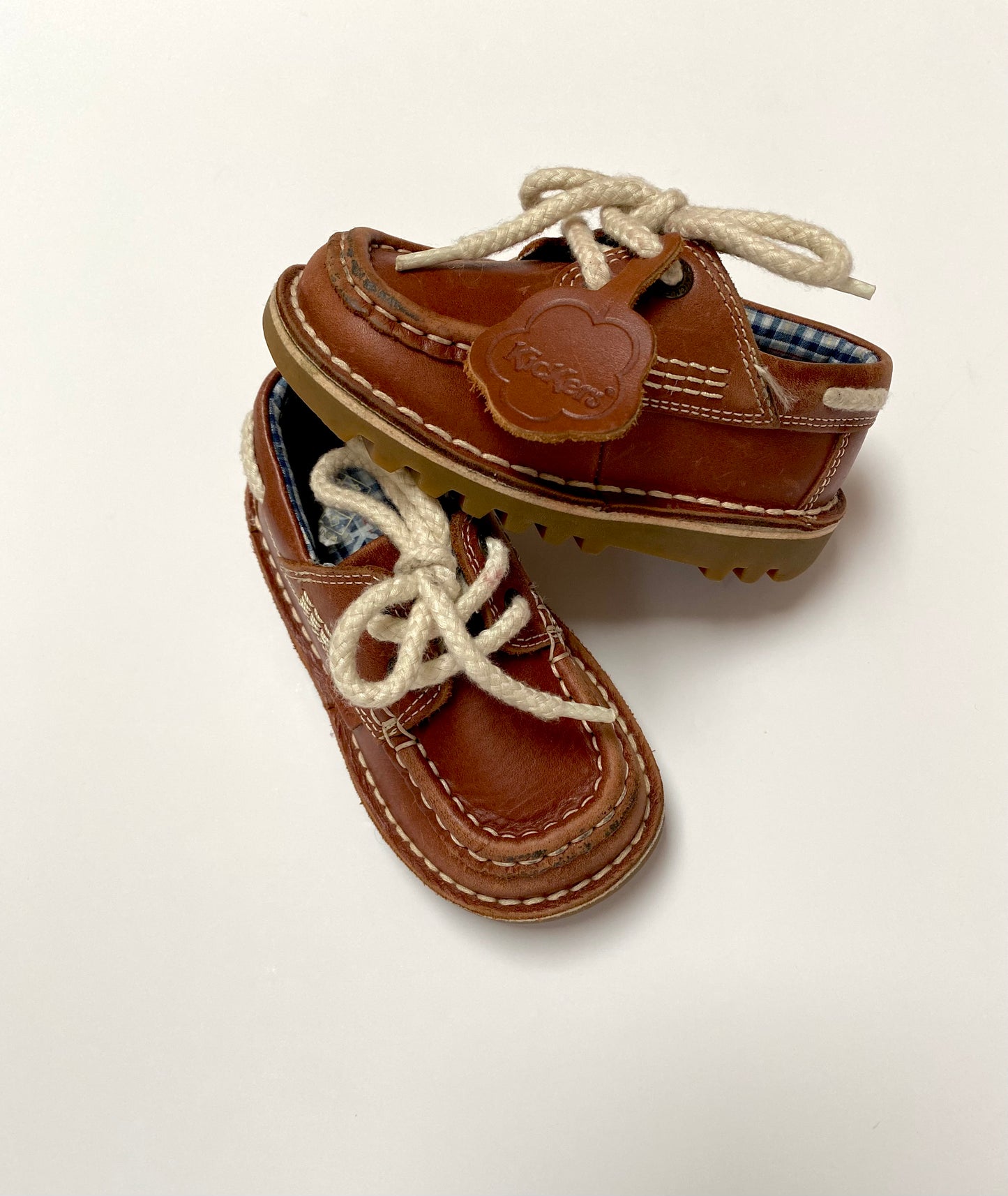 Kickers brown deck shoes Size 7