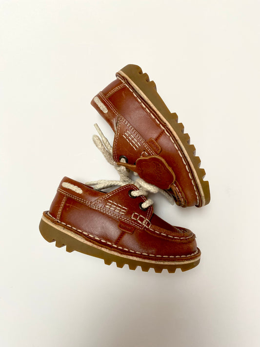 Kickers brown deck shoes Size 7