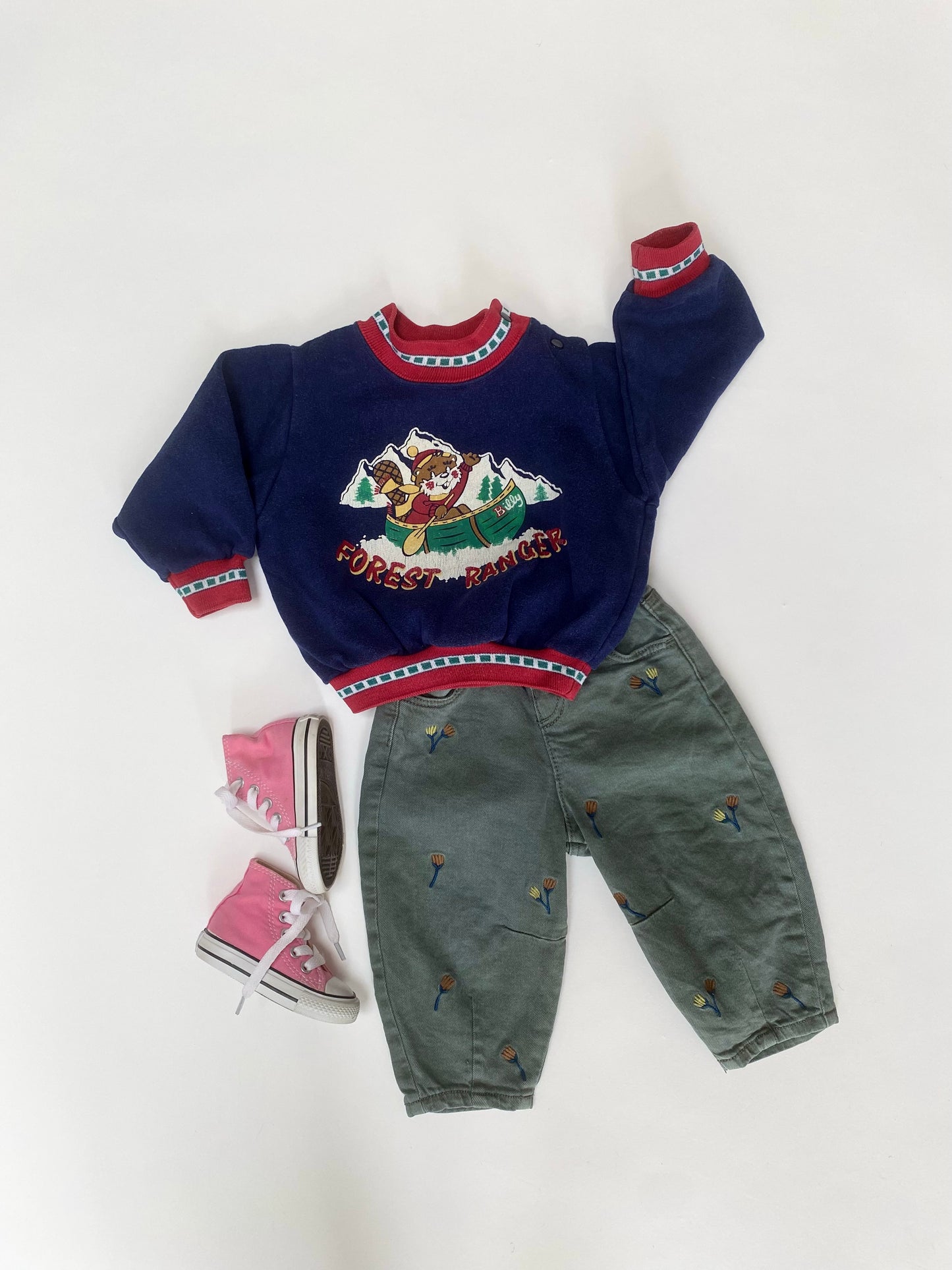 Vintage navy set Age 12-18m