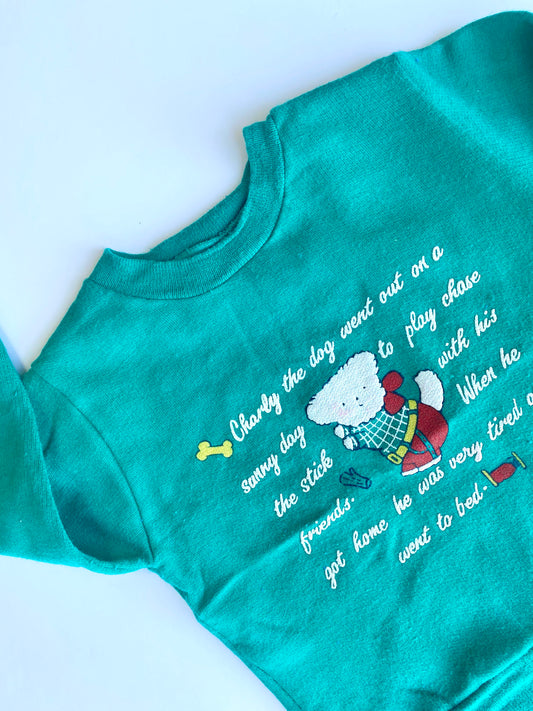 Vintage dog sweatshirt Age 12-18m