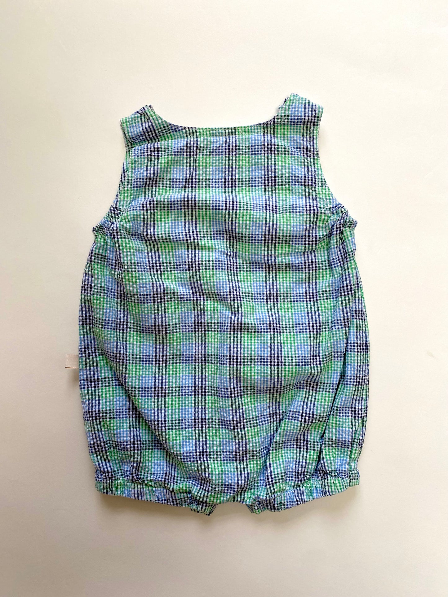 Oshkosh gingham romper Age 3-6m