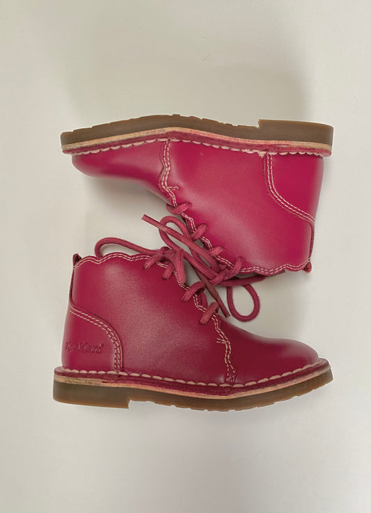Dark pink Kickers Size 5