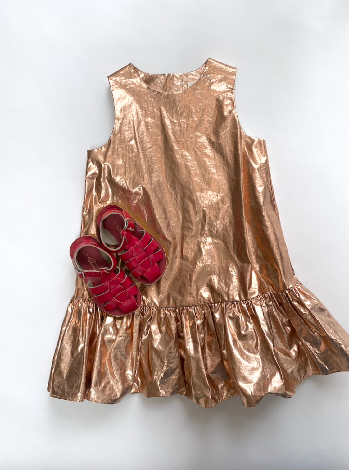 Metallic COS party dress age 2-4y